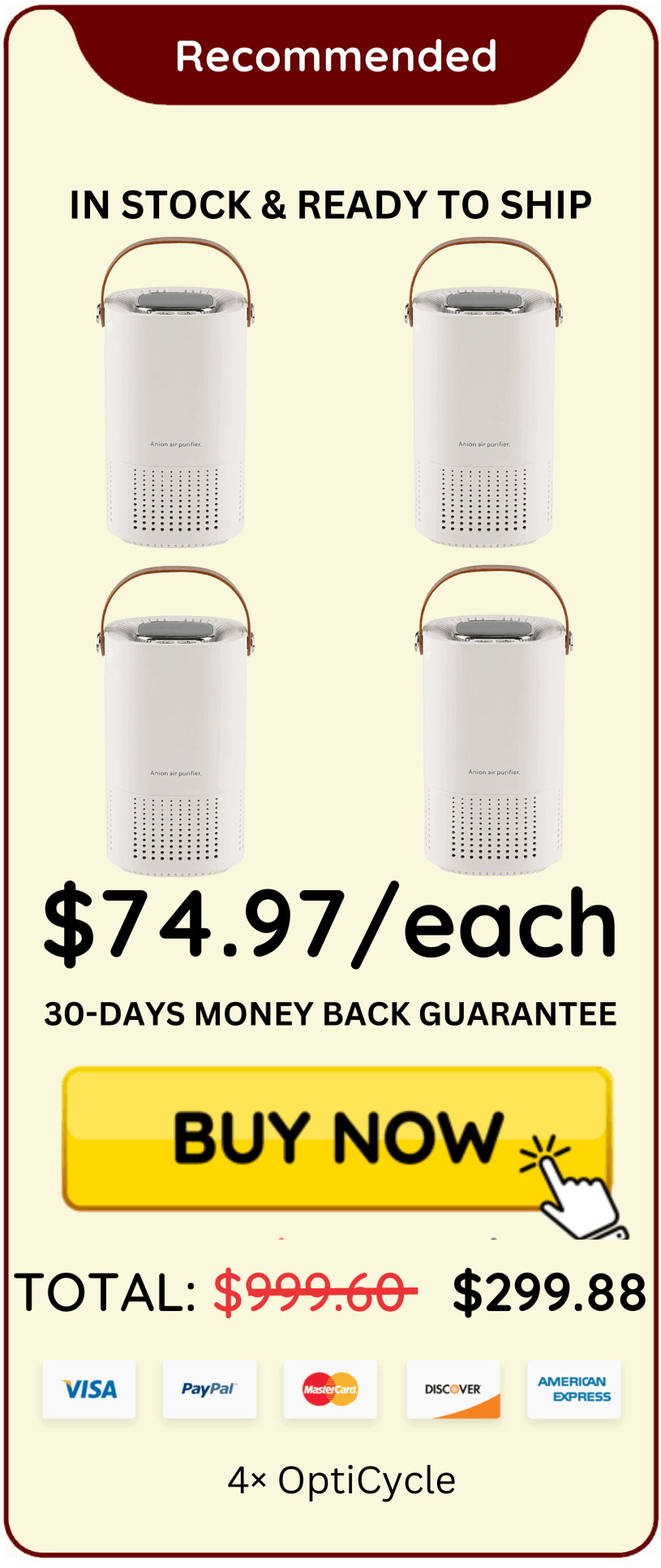 OptiCycle offer price 